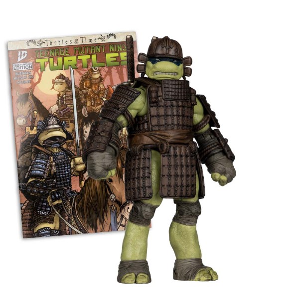 Teenage Mutant Ninja Turtles - Leonardo (Turtles in Time) 5" Action Figure with Comic Book - Packshot 1
