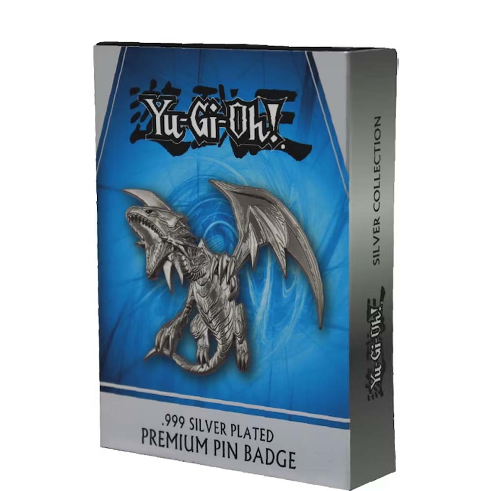 Yu-Gi-Oh! - Blue Eyes White Dragon .999 Silver Plated XL Pin Badge - Packshot 3