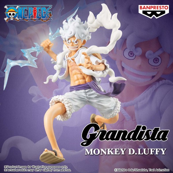One Piece - Monkey D Luffy Gear 5 Grandista Figure - Toys
