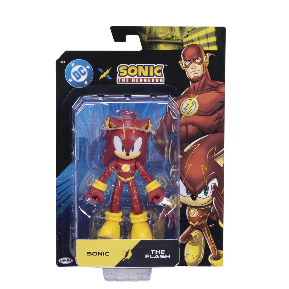 DC X Sonic the Hedgehog - Sonic as The Flash Action Figure - Packshot 4