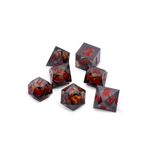 Tabletop - RPG 7-Set Dice - Red Eyeballs