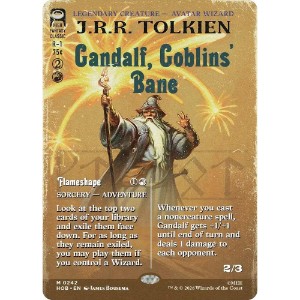 Magic: The Gathering - TCG - The Hobbit - Gandalf, Goblins' Bane (Borderless) Normal 242 - NM/M
