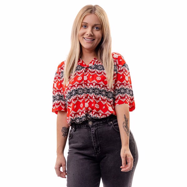 Ugly Sweater Pattern Short Sleeve Shirt 