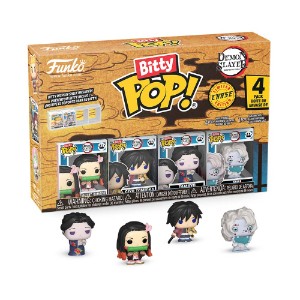 Demon Slayer - Nezuko Kamado, Giyu Tomioka, Tamayo & Mystery Bitty Pop! Vinyl Figure 4-Pack