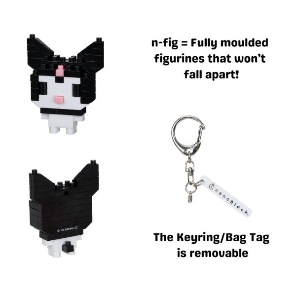 Sanrio - Hello Kitty - Kuromi Nanoblocks N-FIG Bag Clip - Packshot 3