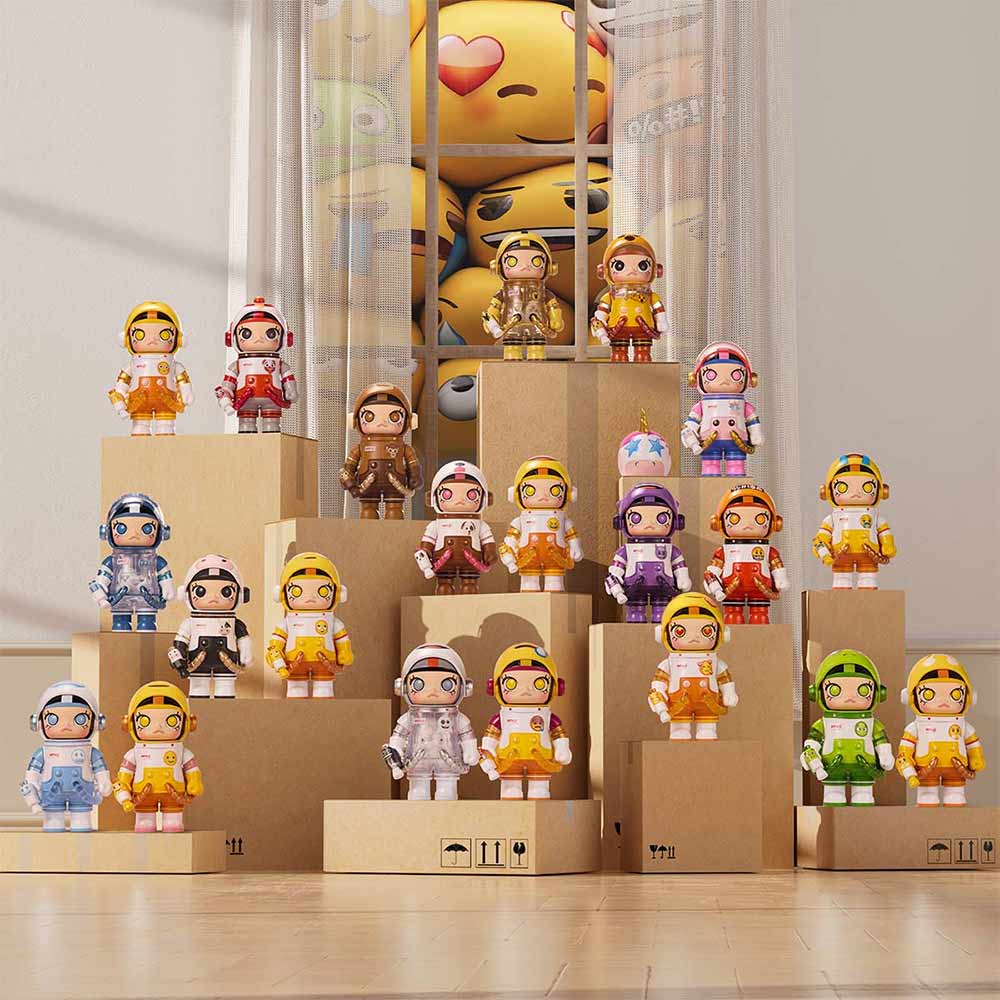 POP MART - Mega 100% Space Molly x Emoji Blind Box (Single Box) - Packshot 2