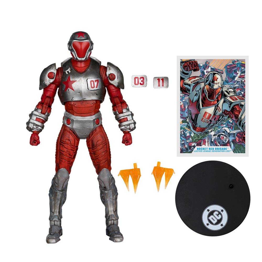 DC Comics - DC Multiverse Rocket Red Brigade (Justice League: Generation Lost) 7" Action Figure - Packshot 5