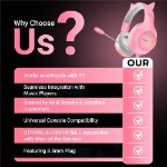 Playmax RGB Cat Ear Gaming Headset Ver. 2 - Pink - Packshot 5