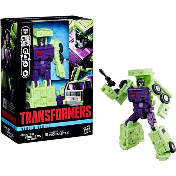 The Transformers: The Movie (1986) - Constructicon Mixmaster Studio Series Voyager Class Action Figure - Packshot 3