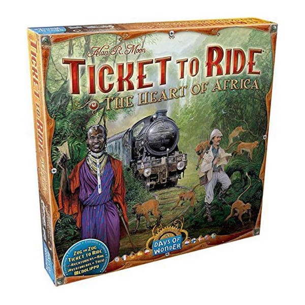 Ticket to Ride: The Heart of Africa Board Game Expansion - Packshot 1