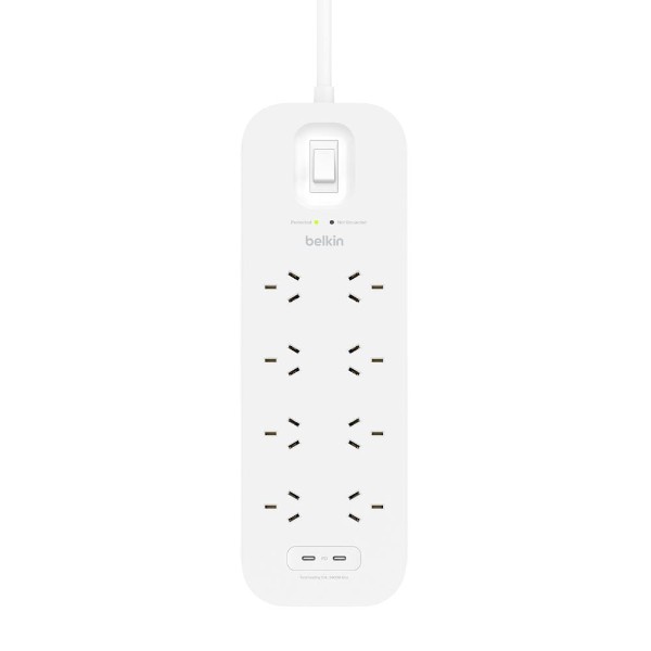 Belkin - Connect 8-Outlet 2 USB Surge Protector - Packshot 3