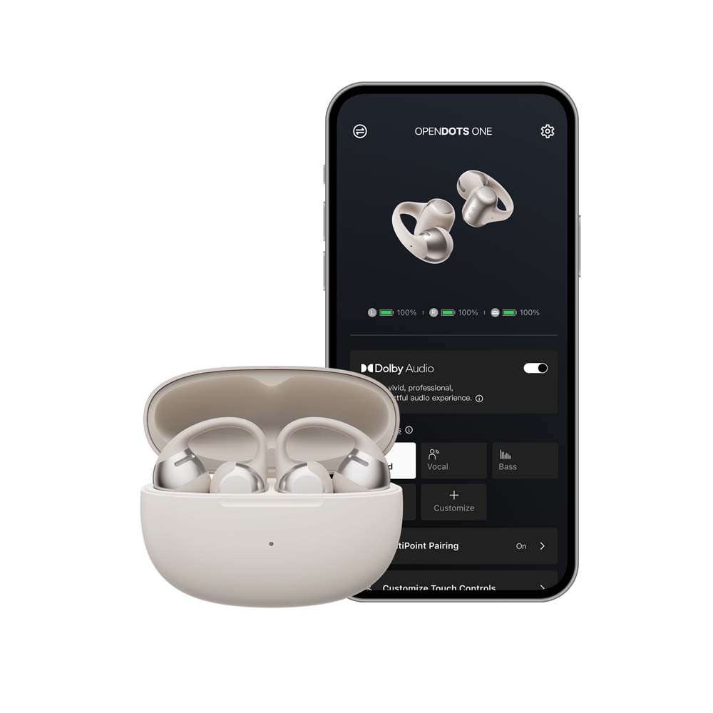 Shokz OpenDots ONE - Grey - Packshot 5