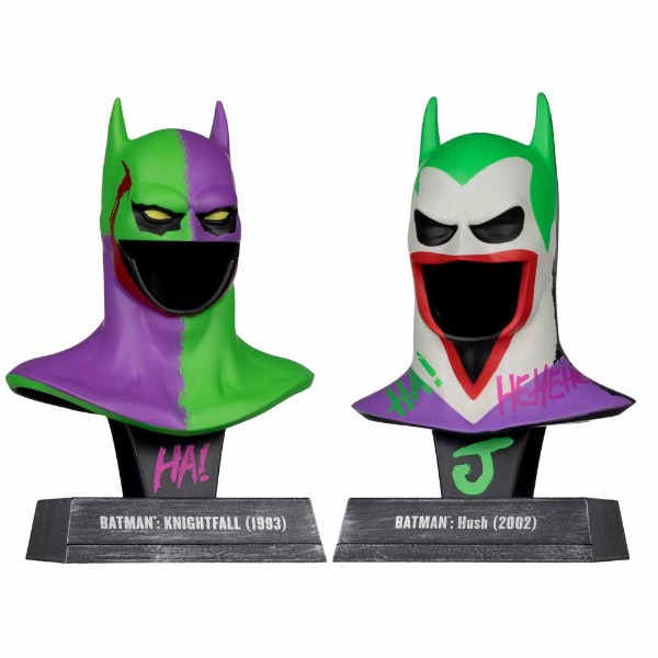 DC Comics – Batman – Knightfall & Hush (Jokerised) 2-Pack 1:3 Scale Cowl Replicas - Packshot 1