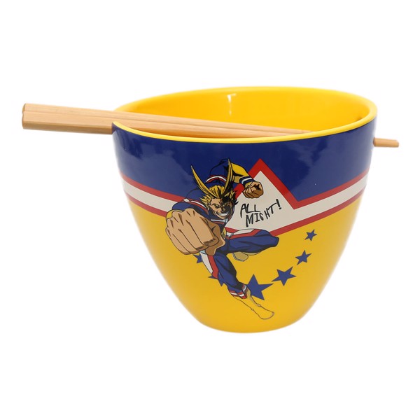 My Hero Academia - All Might Ramen Bowl With Chopsticks - Things For