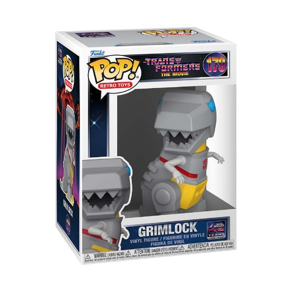 Transformers - Transformers: The Movie - Grimlock (40th Anniversary) Pop! Vinyl Figure - Packshot 2
