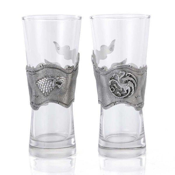 Game of Thrones - Ice & Fire Pilsner Glass 2-Pack - Packshot 1