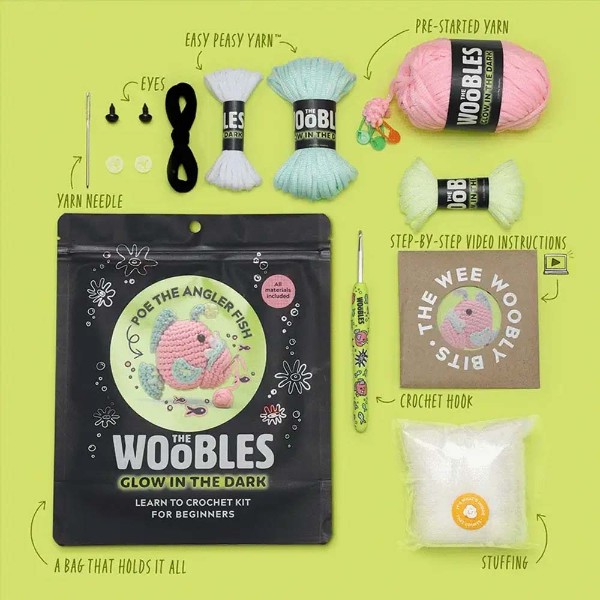 The WOOBLES - Poe the Angler Fish Crochet Kit - Packshot 4