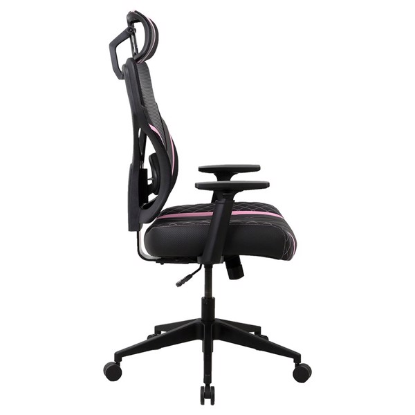 OneX GE300 Breathable Ergonomic Gaming Chair - Black/Pink - Packshot 3
