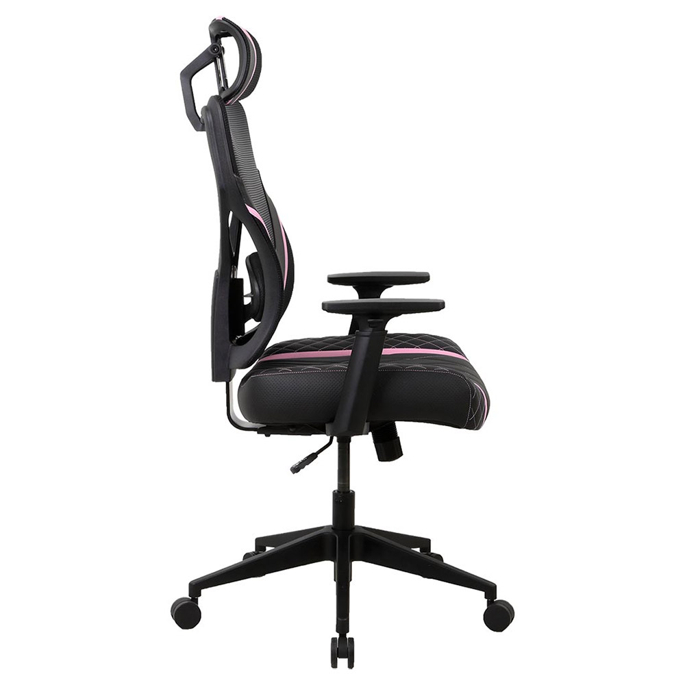 OneX GE300 Breathable Ergonomic Gaming Chair - Black/Pink - Packshot 3