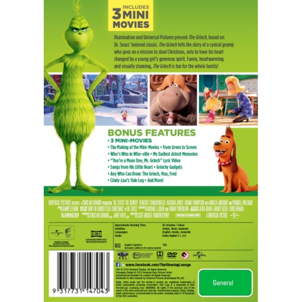 The Grinch (Dr. Seuss') (2018) - Packshot 2
