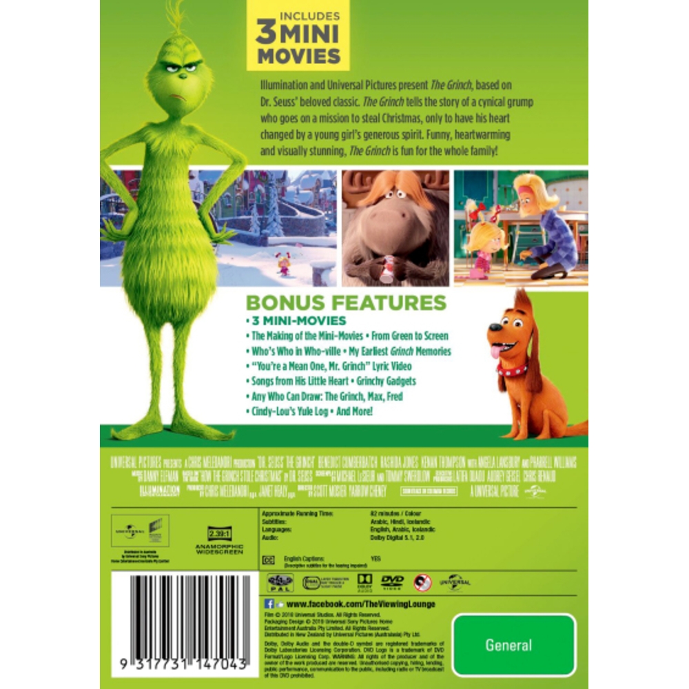 The Grinch (Dr. Seuss') (2018) - Packshot 2