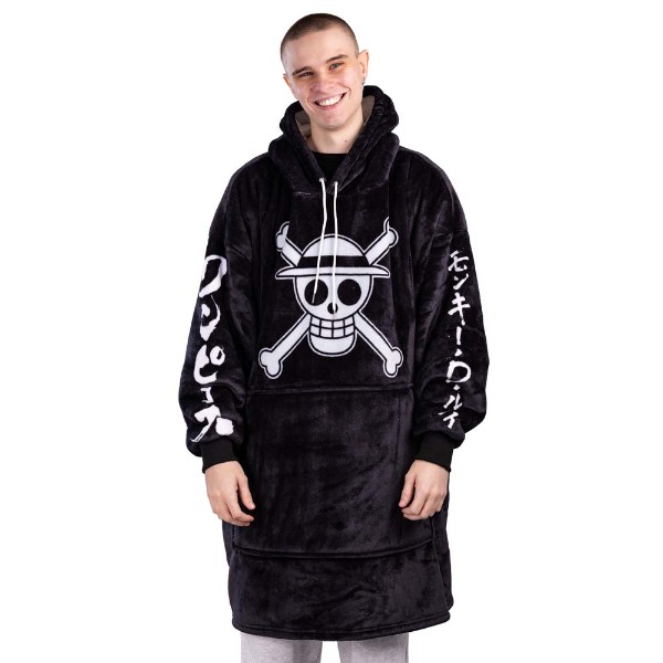 One Piece - Straw Hat Jolly Roger Oversized Blanket Hoodie - Packshot 1