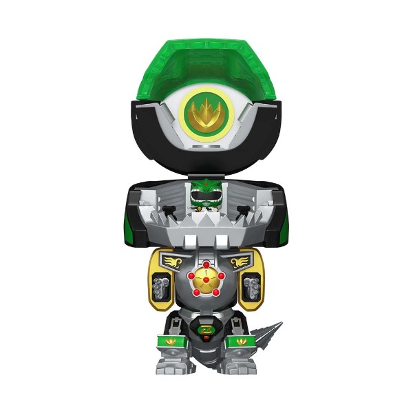 Mighty Morphin Power Rangers - Dragonzord with Green Ranger Bitty Pop! Bot Vinyl Figure - Packshot 1