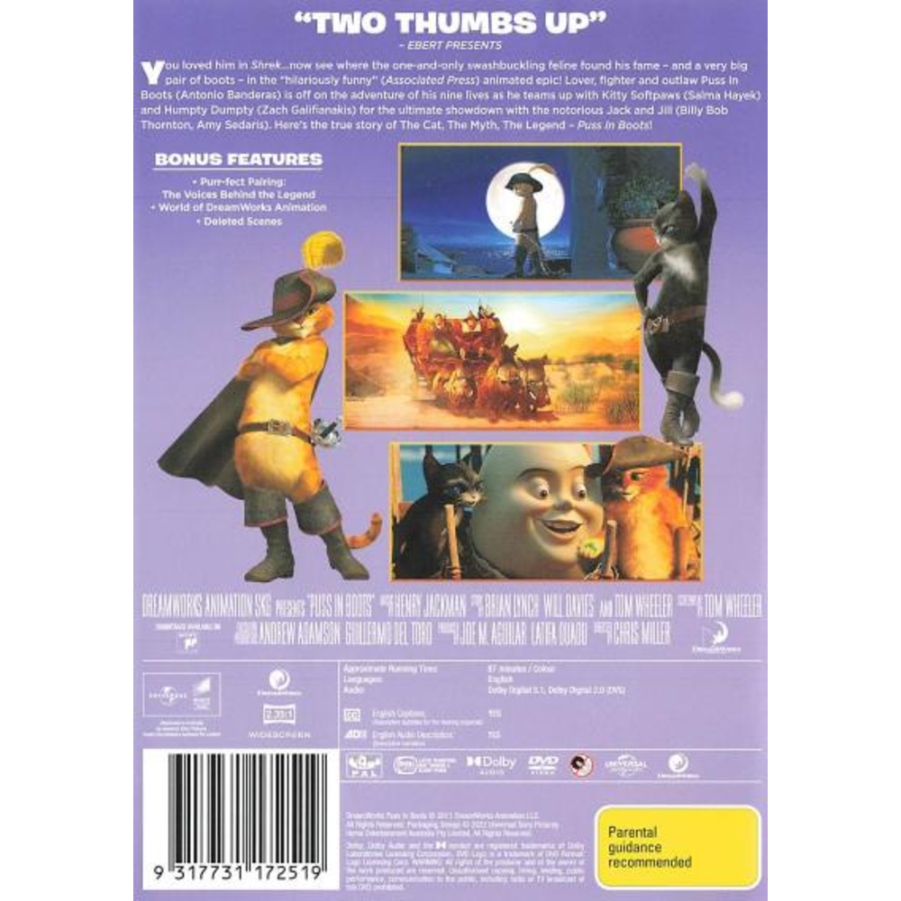 Puss In Boots (2011) - Packshot 2