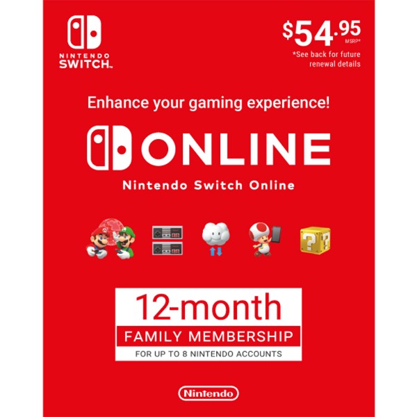 Nintendo Switch Online 12 Month Family Membership - Packshot 1