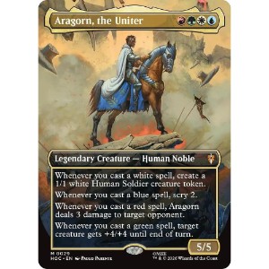 Magic: The Gathering - TCG - The Hobbit: Eternal-Legal - Aragorn, the Uniter (Borderless) Normal 29 - NM/M