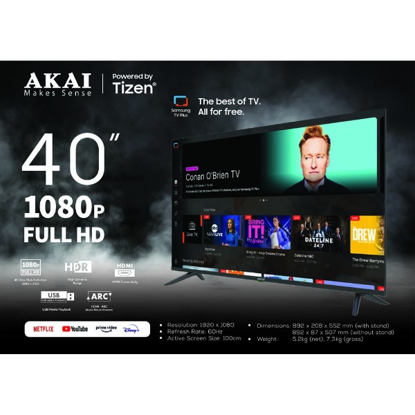 Akai - Tizen 40'' Smart TV - Packshot 6