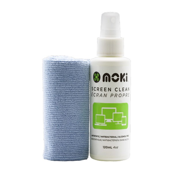 Moki - Clean Screen 120ml + Cloth - Packshot 1