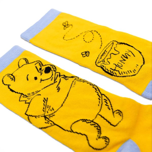 Disney - Winnie the Pooh & Hunny Pot Sketch Crew Socks - Packshot 2