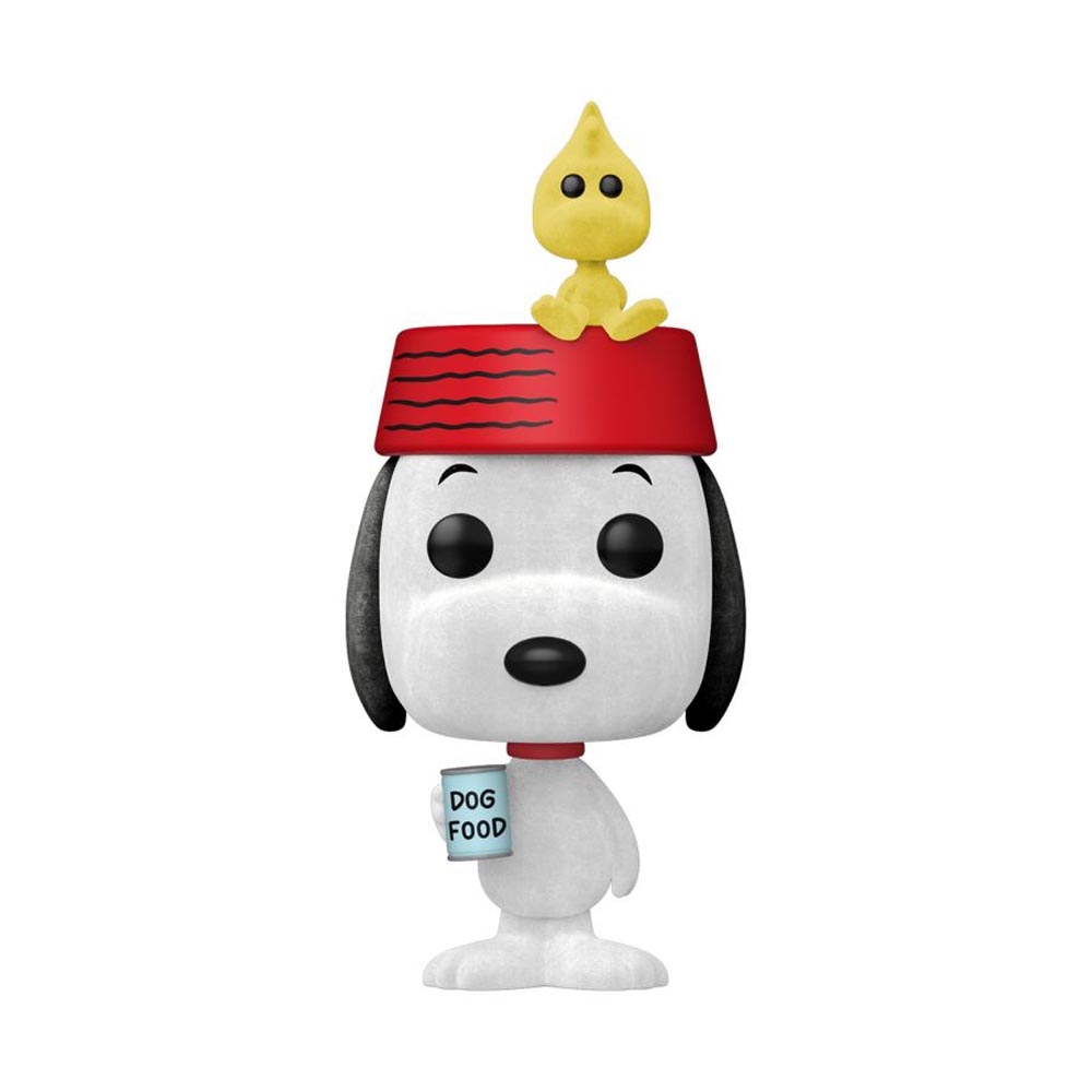 Peanuts - Snoopy with Woodstock Flocked Pop! Vinyl Figure - Toys