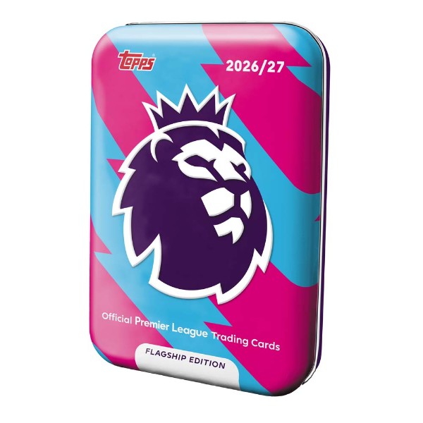 EPL - TC - Topps 2027 Flagship Premier League Mega Tin (Assorted) - Packshot 1