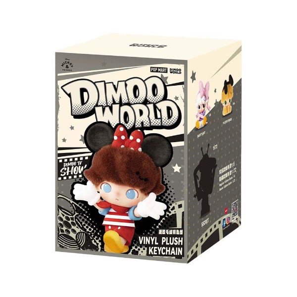 POP MART - DIMOO WORLD x DISNEY Vinyl Plush Keyring Series Blind Box (Single Box) - Packshot 1
