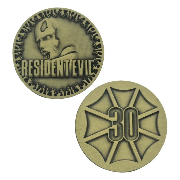 Resident Evil - 30th Anniversary Presentation Limited Edition Coin - Antique Brass - Packshot 1