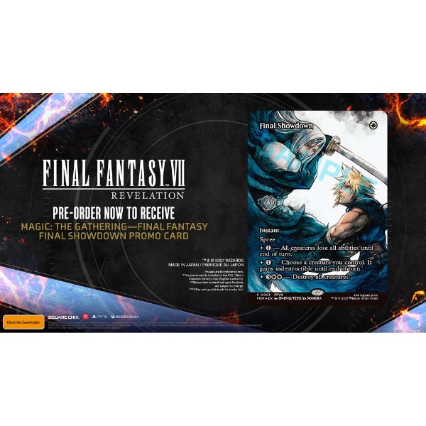 FINAL FANTASY VII REVELATION (+ Exclusive Magic: The Gathering - FINAL FANTASY Promo Card) - Packshot 2