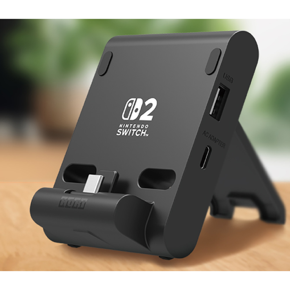 Hori Dual USB Playstand for Nintendo Switch 2 - Black - Packshot 3