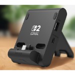 Hori Dual USB Playstand for Nintendo Switch 2 - Black - Packshot 3