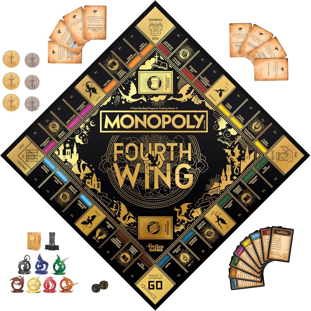 Monopoly - Fourth Wing Edition Board Game - Packshot 3