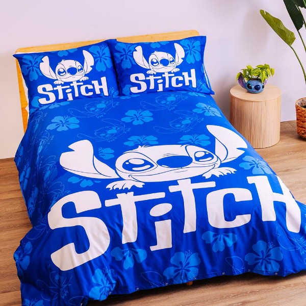 Disney - Lilo & Stitch - Stitch Hibiscus Quilt Cover Set - Queen - Packshot 2