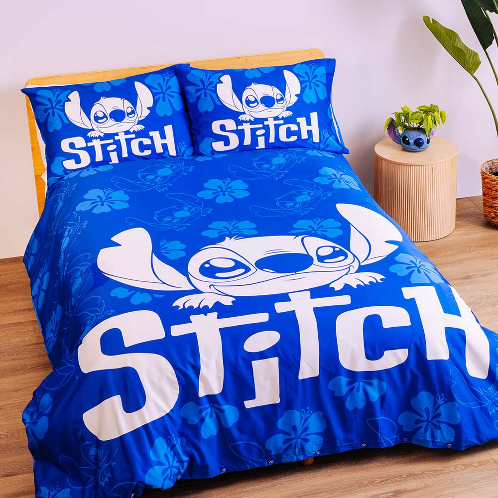 Disney - Lilo & Stitch - Stitch Hibiscus Quilt Cover Set - Queen - Packshot 2