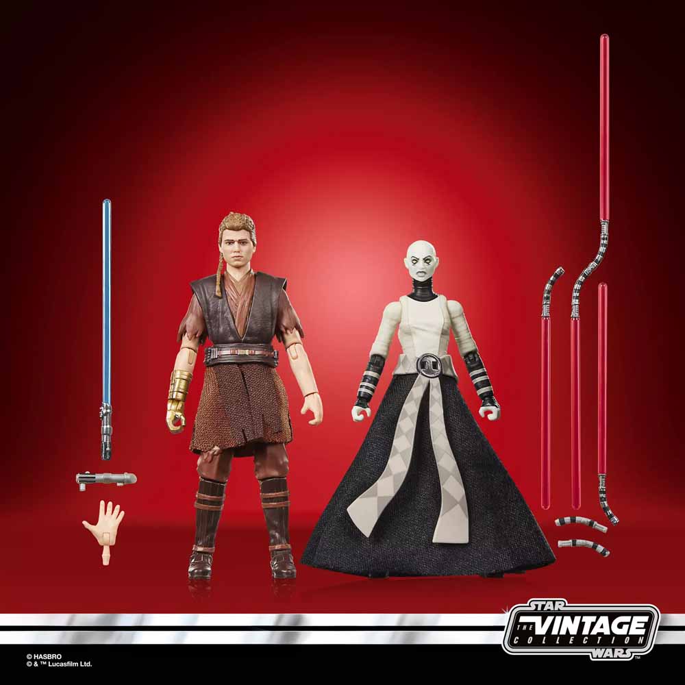 Star Wars - The Vintage Collection - Anakin Skywalker & Asajj Ventress Action Figure Set - Packshot 2