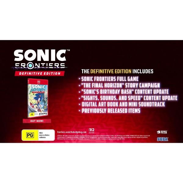 Sonic Frontiers - Definitive Edition - Packshot 2