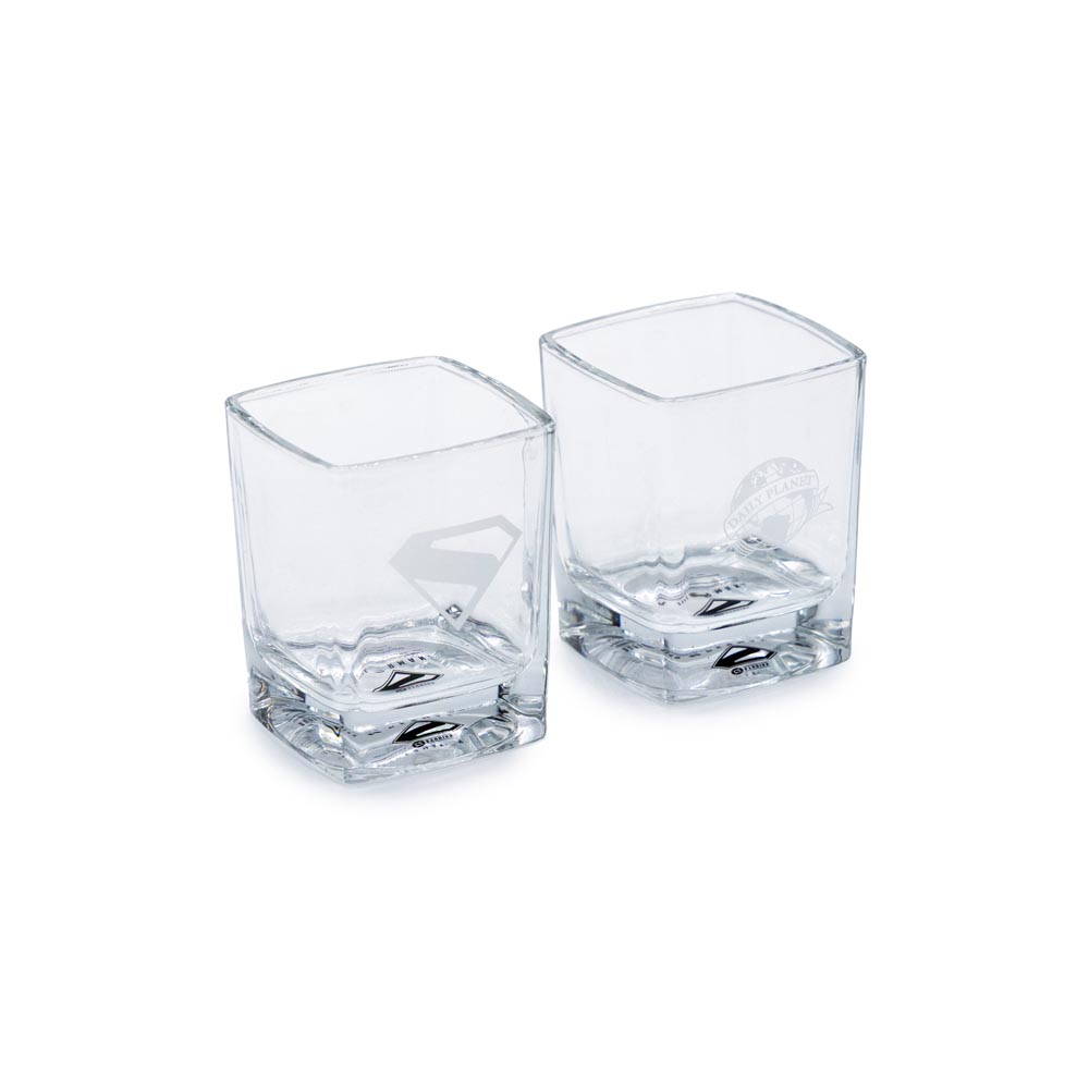 DC Comics - Superman Shield Premium Glass 2-Pack - Packshot 2