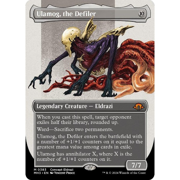 Magic: The Gathering - TCG - Modern Horizons 3 - Ulamog, the Defiler (Borderless) 383 - Toys and Collectibles - EB Games Australia Magic: The Gathering - TCG - Modern Horizons 3 - Ulamog, the Defiler (Borderless) 383 - Toys and Collectibles - EB Games Australia