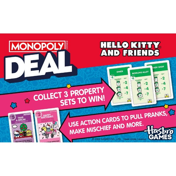 Monopoly Deal: Hello Kitty and Friends Edition - Packshot 3
