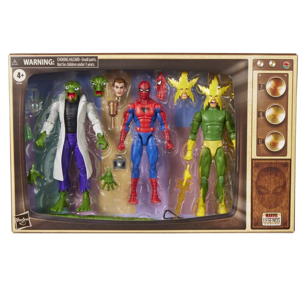Marvel - Spider-Man - Marvel Legends Spider-Man, Marvel's Lizard & Marvel's Electro Action Figures 3-Pack - Packshot 3