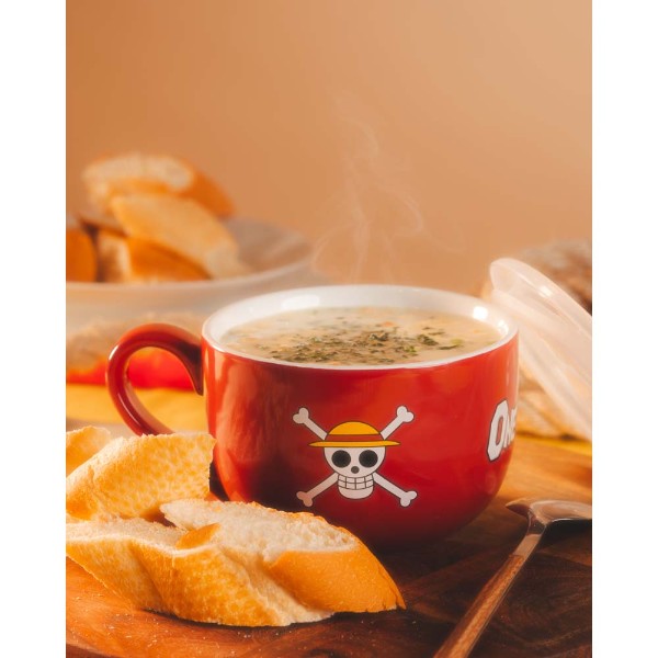 One Piece - Straw Hat Jolly Roger Soup Bowl with Lid - Packshot 5
